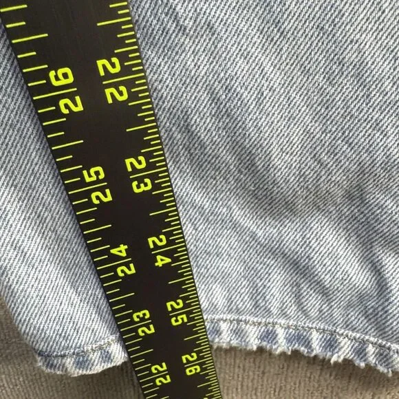 Agolde Broken Waistband Jean Womens 25 Blue Wide Leg High Rise Light Wash - Picture 7 of 11